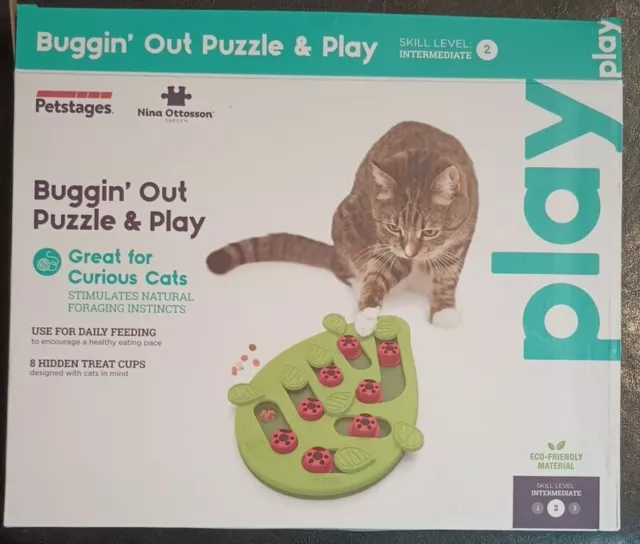 Nina Ottosson by  Buggin' Out Puzzle & Play - Interactive Cat Treat Puzzle