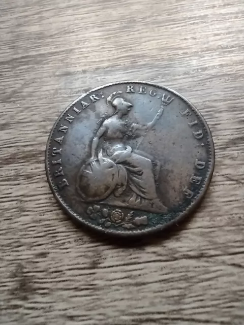 1843 Half Penny Victoria