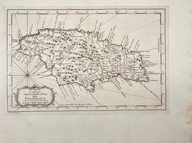 Mappa Antica – Mar dei Caraibi – Indie Occidentali – Florida – Isola della...
