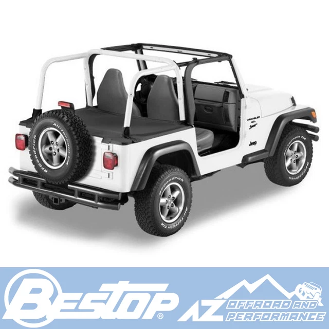 2X Soft Roof Bikini & Rear Trunk Isolation Cover Kit for Jeep Wrangler