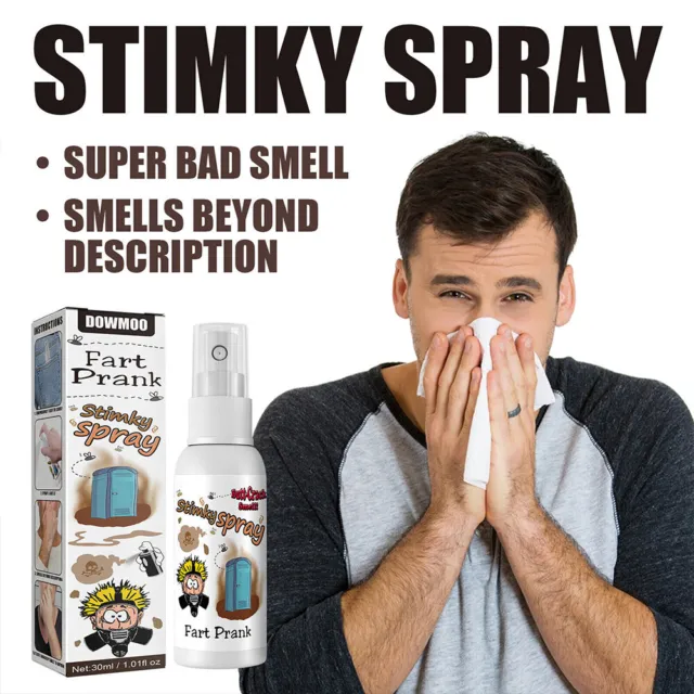 3Pcs Halloween 30ml Fart Gag Spray Prank Toy Spoof Odor Terrible