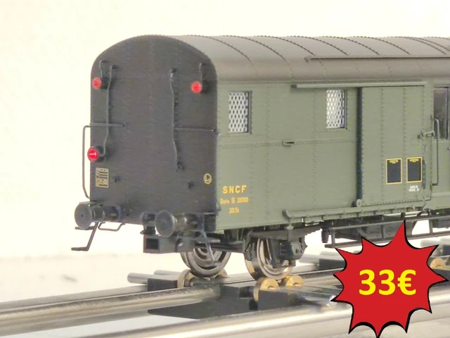 Fourgon DEV 52 Porte-lanterne SNCF Sud-Est - Ree Modeles VB336 - Échelle HO - Époque III