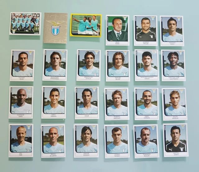 LOT De 24 Figurines Panini Calcio 2012-13 - Équipe Complète LAZIO - NEUVES Non Collées