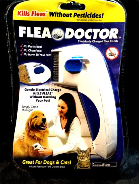 Flea Doctor Electrically Charged Flea Comb For Cats And Dogs.as Seen On Tv