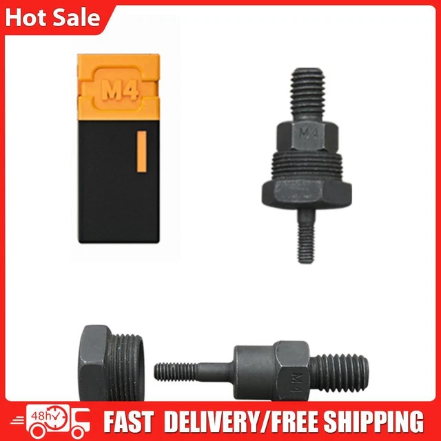 Rivets Nuts Insert Flat Head Threaded for Hand Riveter Gun Tools (M4)