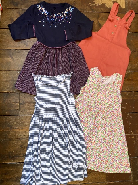 Girls bundle age 7-8 years John Lewis party dress H&M playsuit white company