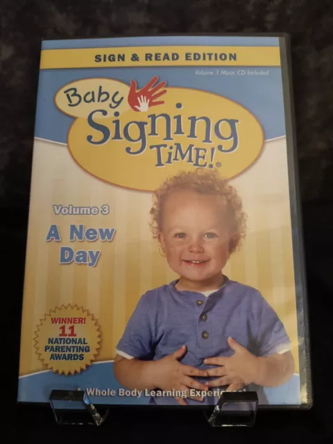 BABY SIGNING TIME! Vol. 3: A New Day (DVD & CD) ASL sign language DVD ...