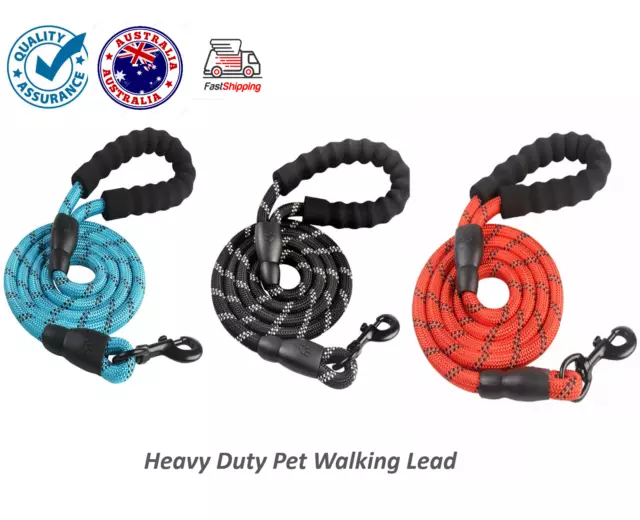 Nylon Reflective Round Rope For Medium and Large Dogs Dog Leash - Dog Lead- AU