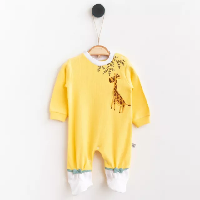 NEU Baby Strampler Schlafanzug Einteiler Mädchen Jungen Unisex Gr. 56 62 68