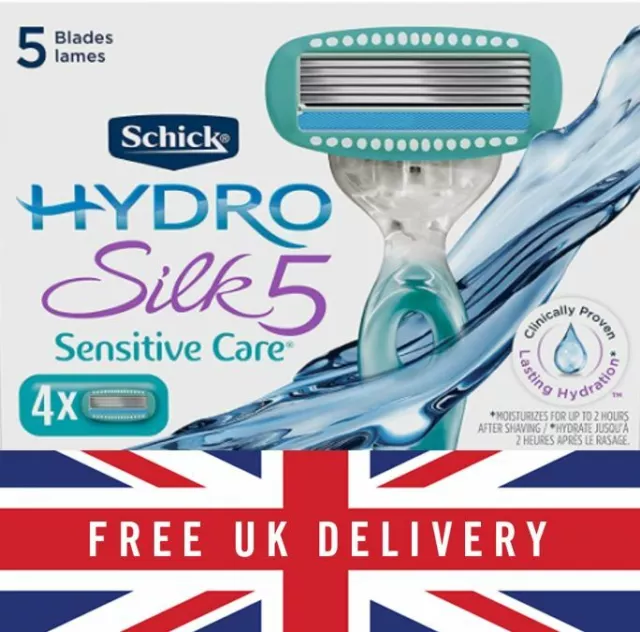 Wilkinson Sword Schick Hydro Silk Sensitive Care Women's Razor Blades 3 6 9 pack