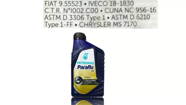 Paraflu 11 grün Iveco/Fiat/ Chrysle Türkis 1x1 Liter Frostschutz Kühlflüssigkeit