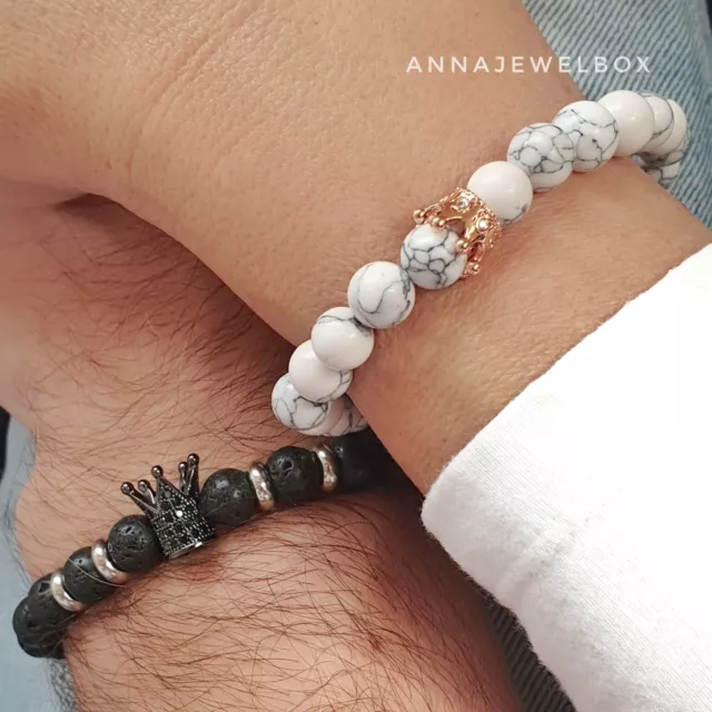 Cute Matching Relationship Promise Distance Couples Bracelets for Him and Her UK