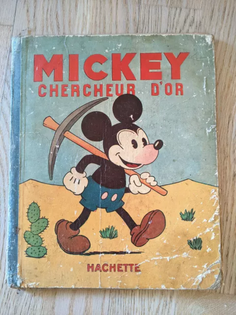 BD Walt Disney  MICKEY CHERCHEUR D'OR - Edition Originale 1931 - HACHETTE