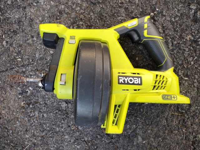 Ryobi P4001 ONE+ 18v Hybrid Drain Auger Used Tool Only For Parts/ Repair No Feed