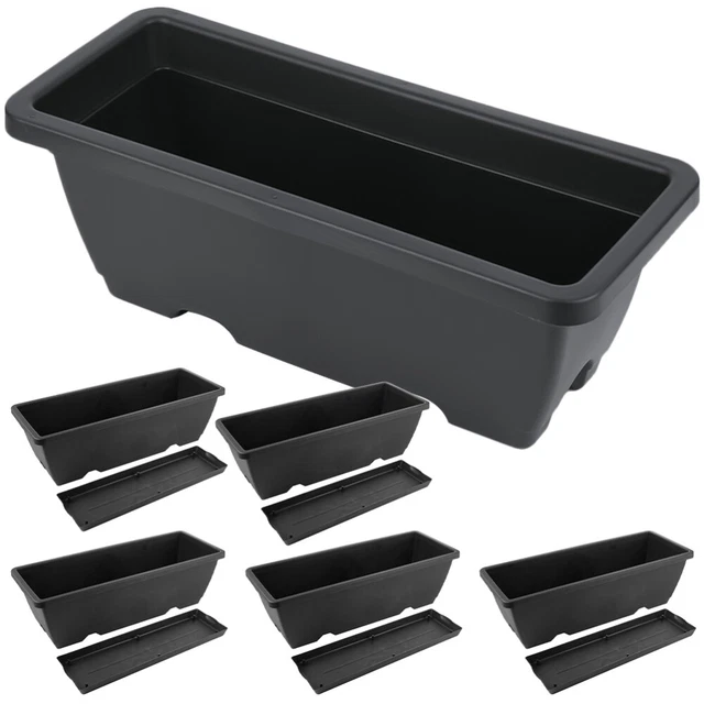 6 pcs plant saucer planteurs de fleurs végétales en plastique Pots de fleurs rec