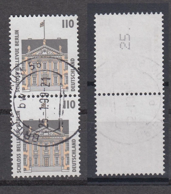 Bund 1935 RM senkrechtes Paar mit ungerader neuer Nummer SWK 110 Pf gestempelt/1