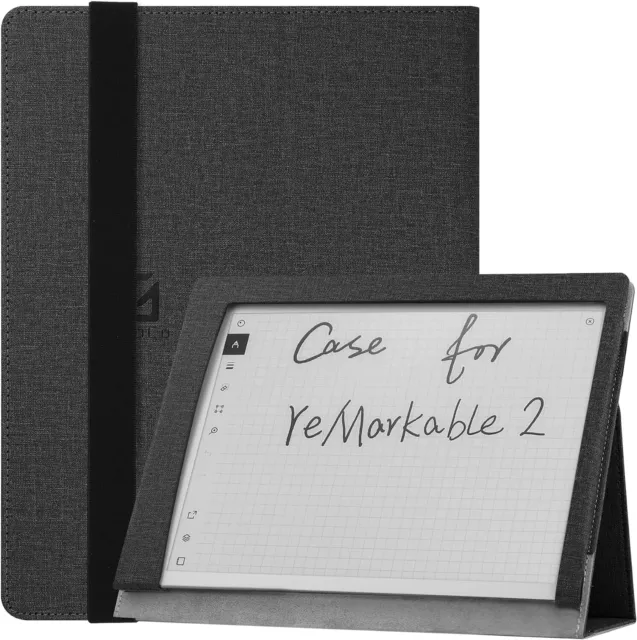 Fintie Slim Case for Remarkable 2 Digital Paper Tablet 10.3 inch (2020  Released) - Lightweight Book Folio Cover with Pen Holder, Black 