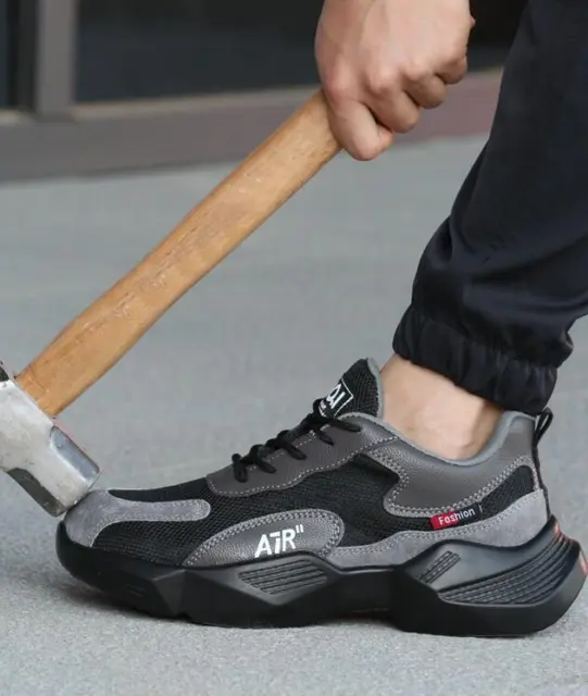 ANTI-SMASHING ANTI-PIERCING SAFETY work Shoes Steel Toe Cap Work Boots ...