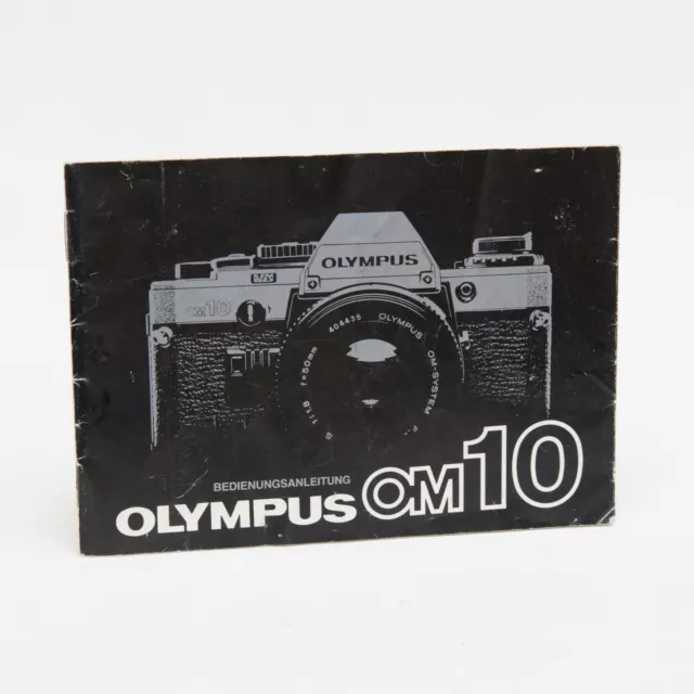 Olympus OM-10 German Instructions Book Manual Bedienungsanleitung Anleitung