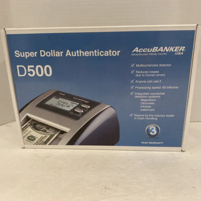 Accubanker D500 Digital Counterfeit Detector