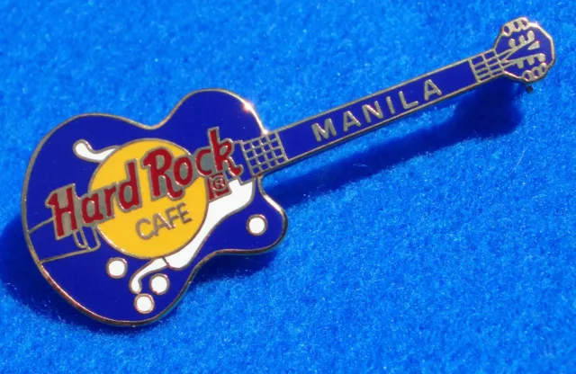 MANILA PHILIPPINES CLASSIC BLUE GIBSON BYRDLAND GUITAR Hard Rock Cafe PIN