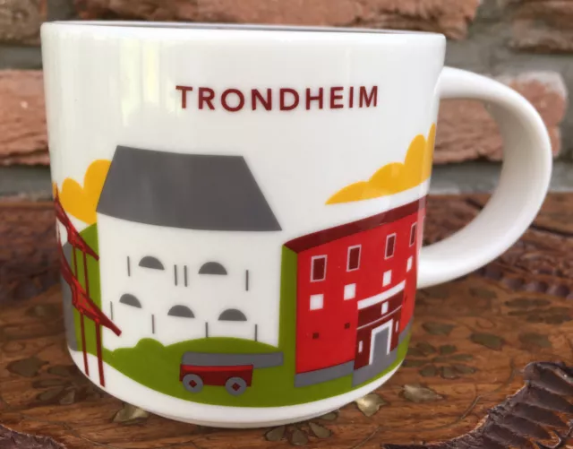 Starbucks City Mug Tasse You Are Here YAH Trondheim Norway 14oz NEU mit SKU