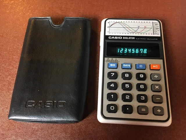 VINTAGE CASIO BIOLATOR Electronic Calculator PicClick UK
