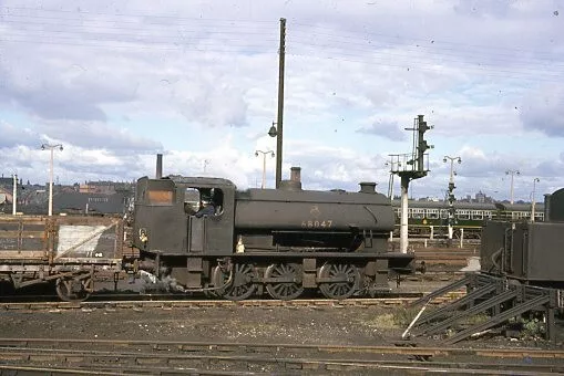 Original colour slide of 68047 ER J94 class steam loco