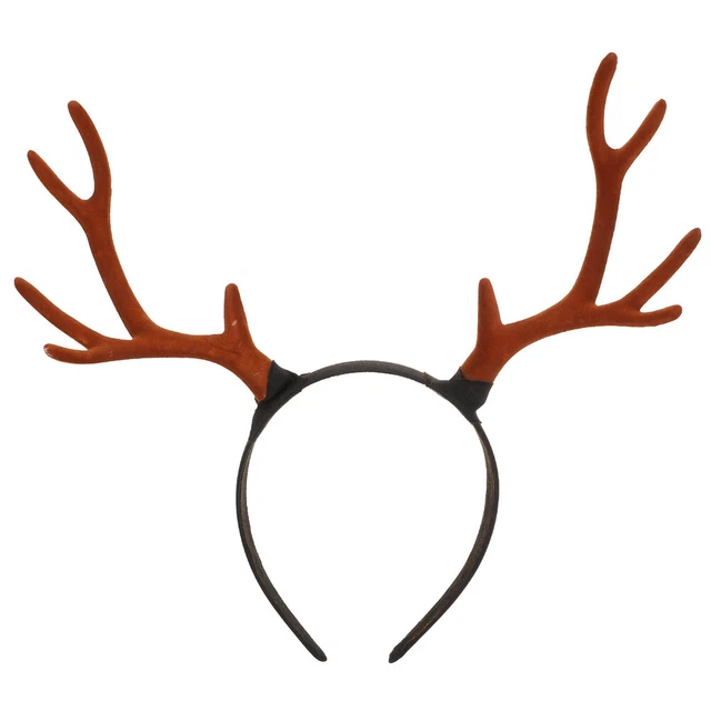 1 pieza Diadema de Cuerna de Navidad Única Banda para el cabello de Navidad Delicada Cuerna de Navidad Prendas para la cabeza