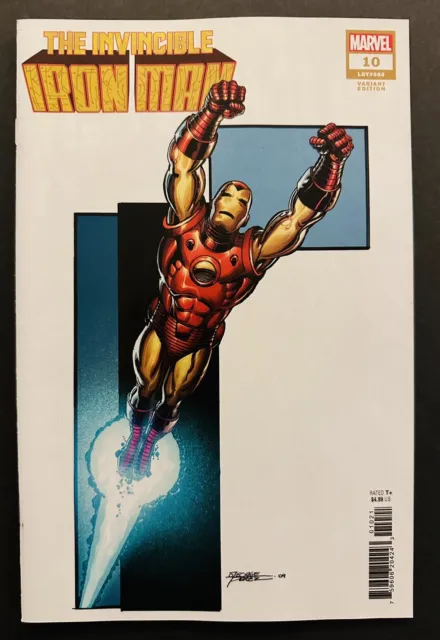 Marvel Comics: Invincible Iron Man #10 | 2023 | George Perez Variant | White Q
