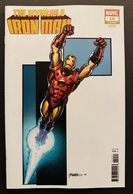 Marvel Comics: Invincible Iron Man #10 | 2023 | George Perez Variant | White Q