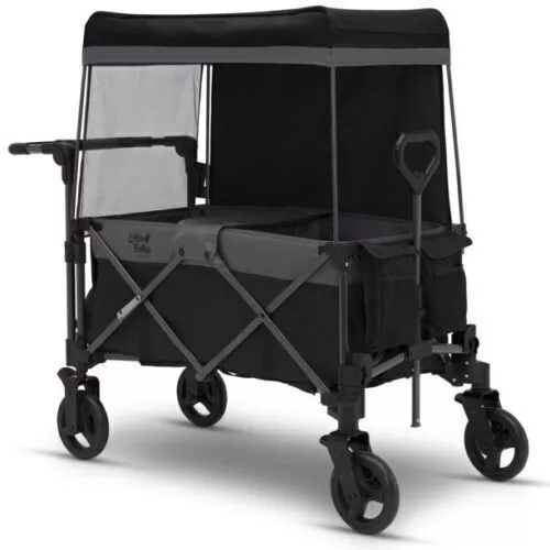 Little Folks by Delta Children City Wagon Cruiser Stroller, Black&&