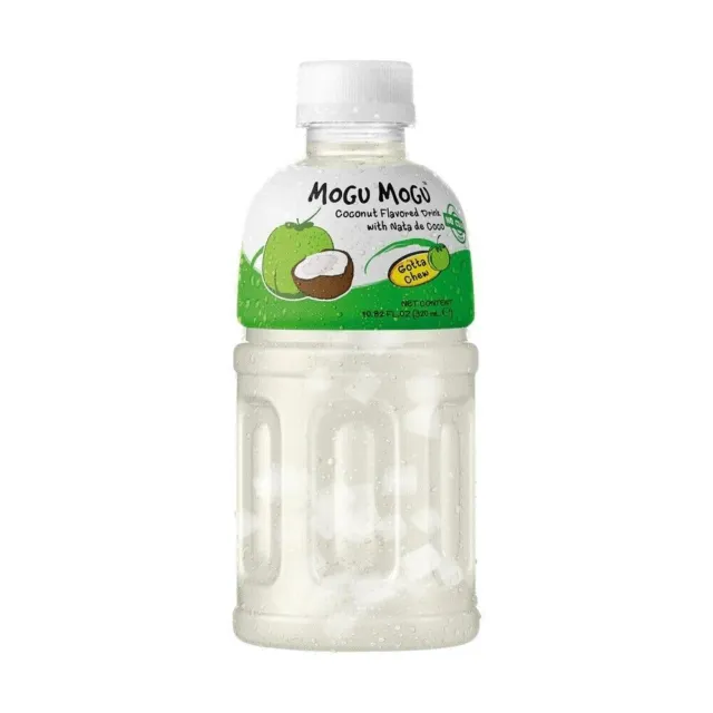 Mogu Mogu Fruit Juice 320ml with Nata De Coco Any Random 24Bottles Assorted Pack 3
