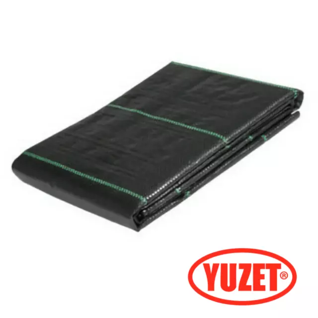 Yuzet Heavy Duty Weed Control Fabric Ground Cover Membrane Garden Mat Landscape 2
