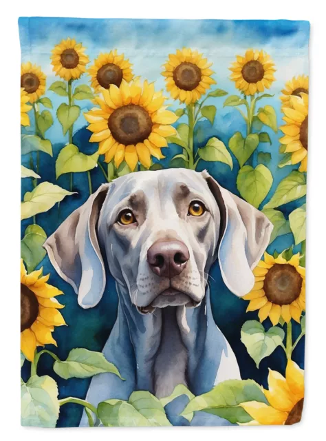 Weimaraner in Sunflowers Flag Garden Size DAC6170GF