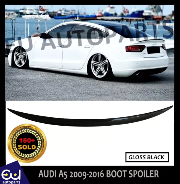 For Audi A5 8T3 5 Door Gran Coupe Rear Boot Spoiler Lip 09-16  Rs Look Gloss