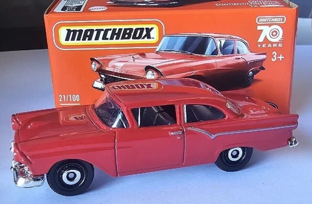 2023 Matchbox 1957 Ford Custom 300 Red Toy Car New In Package Mattel