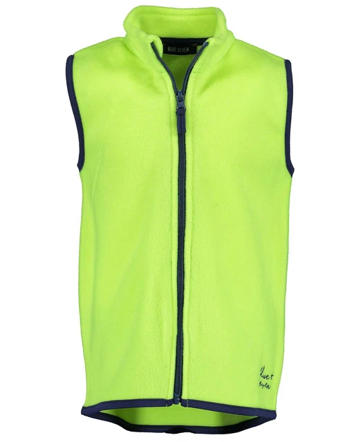 Gilet IN Pile Ragazzi Bambini senza Maniche Parte Superiore Zip Colori Vivaci