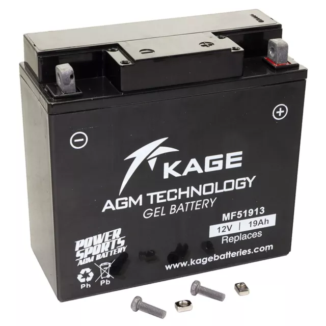 Batterie Gel KAGE 51913 pour BMW R 1100 GS R 80 K 75 K 100 Ducati Moto Guzzi