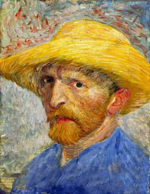 Dream-art Oil painting Vincent Van Gogh - Self-Portrait with Straw Hat February