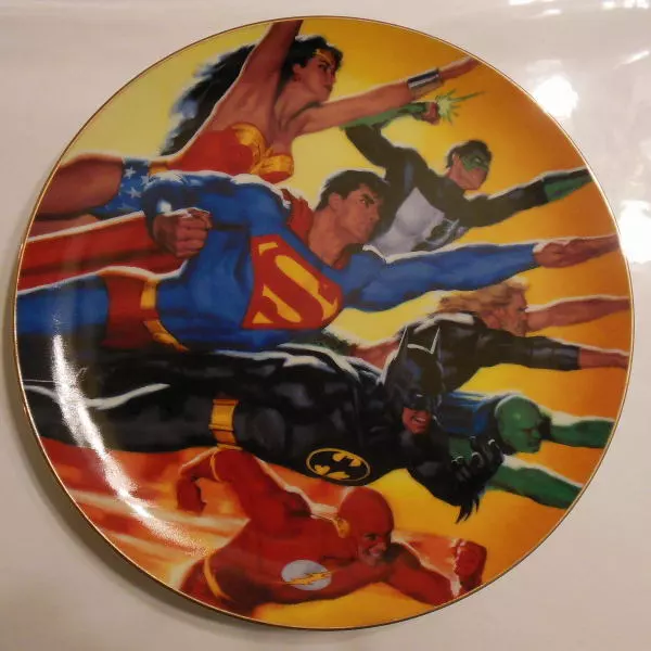 JLA COLLECTOR Ltd Ed PLATE #134/2500 Glen Orbik WB Justice League