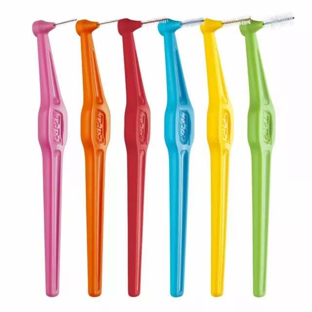 TePe Angle Interdental Brushes in Various Colours and Sizes – Pack of 6 Brushes