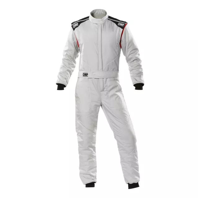 Tuta Ignifuga Rally Grigio Omp First-S Suit Ia01828D New Omologa Fia 8856-2018