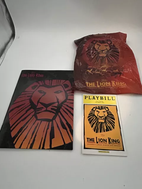 The Lion King Disney Musical 1997 Broadway Souvenir Program And Playbill Ohio