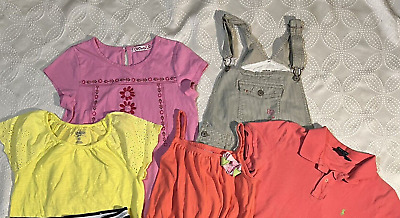 Girls Summer Clothes 6 Piece Lot Size 10-12 - Gap- Polo- Ovo- Pretty Oshkosh