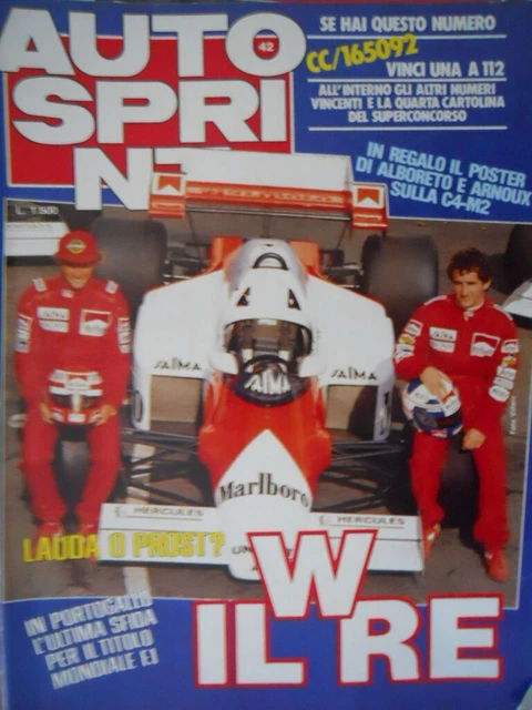 Autosprint 14 1984 - Avec Poster Gran Premi '84 Alain Prost - Speciale Prost - Bon état