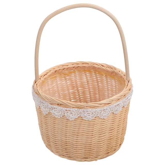 Lot De 2 Paniers De Rangement En Osier L 50 Et L 40 Cm - Panier