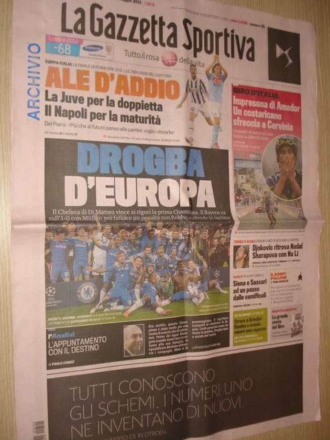 Journal Sportif Vintage - Gazette Dello Sport Du 3 Mars 1999, Baggio-Inzaghi, Bordeaux-Parma