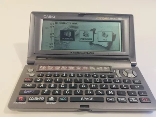 Casio BN-10 ... The Business Navigator (BN) is a high-end PDA - Vintage ,