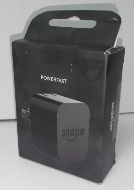 Amazon Kindle PowerFast 9w Power Adapter Charger Phone Tablet, Black ~ NIB